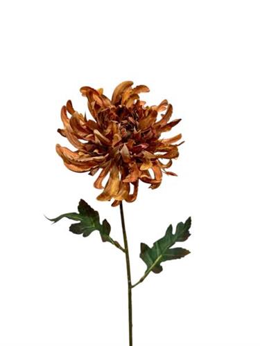 Chrysant spray 68 cm amber orange