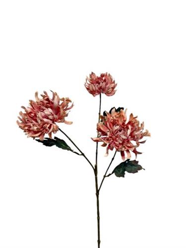 Chrysant x 3 80 cm pink