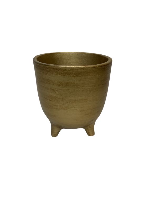 tulp pot sm 19 x 21 cm mat goud