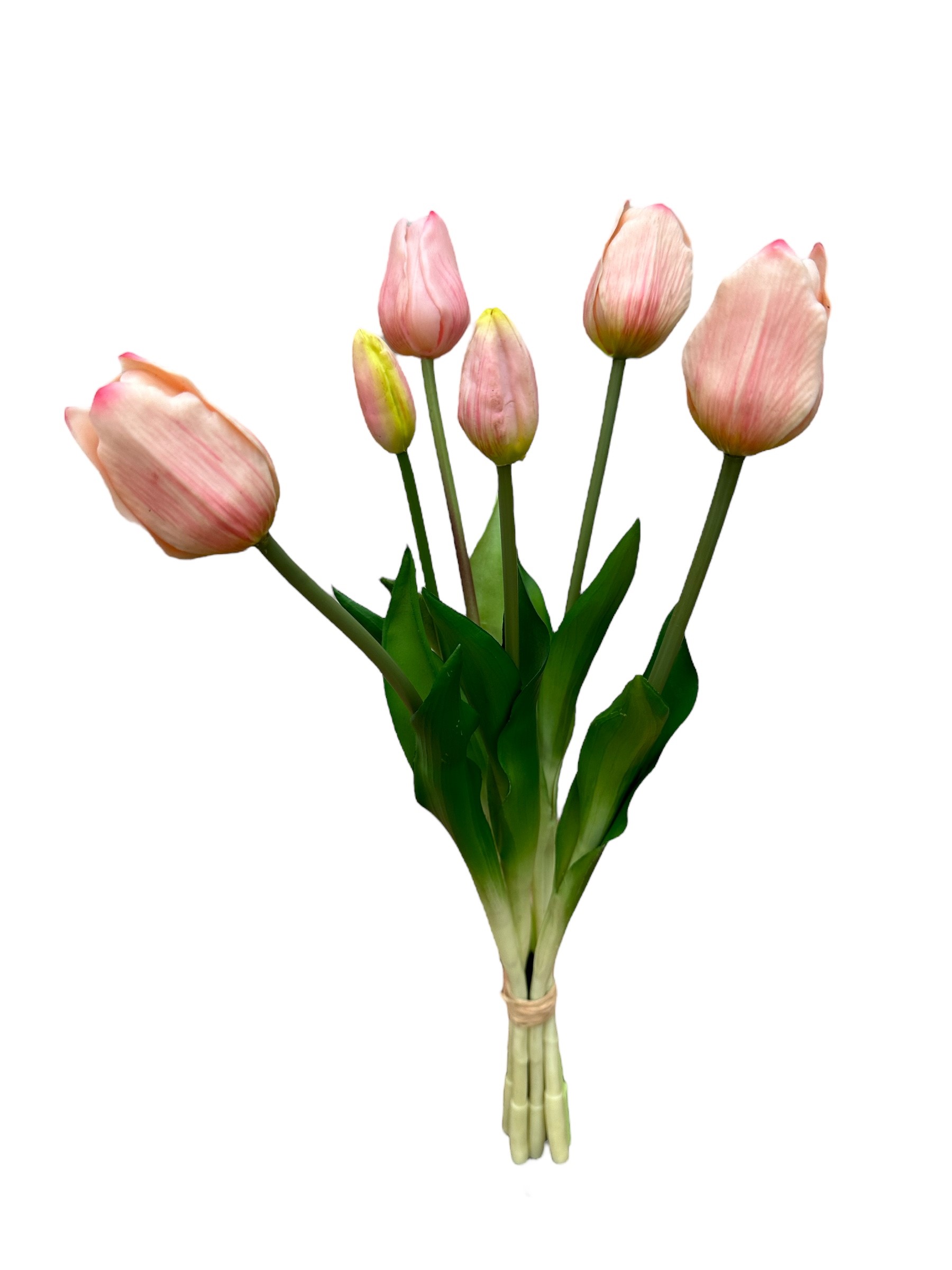 tulp bush x 7 (47cm) lt pink