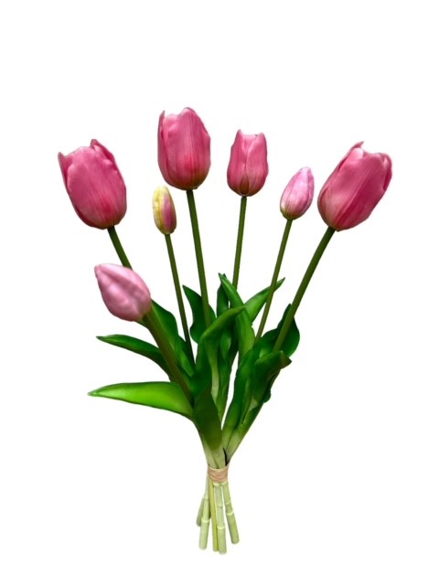 tulp bush x 7 (47cm) mauve