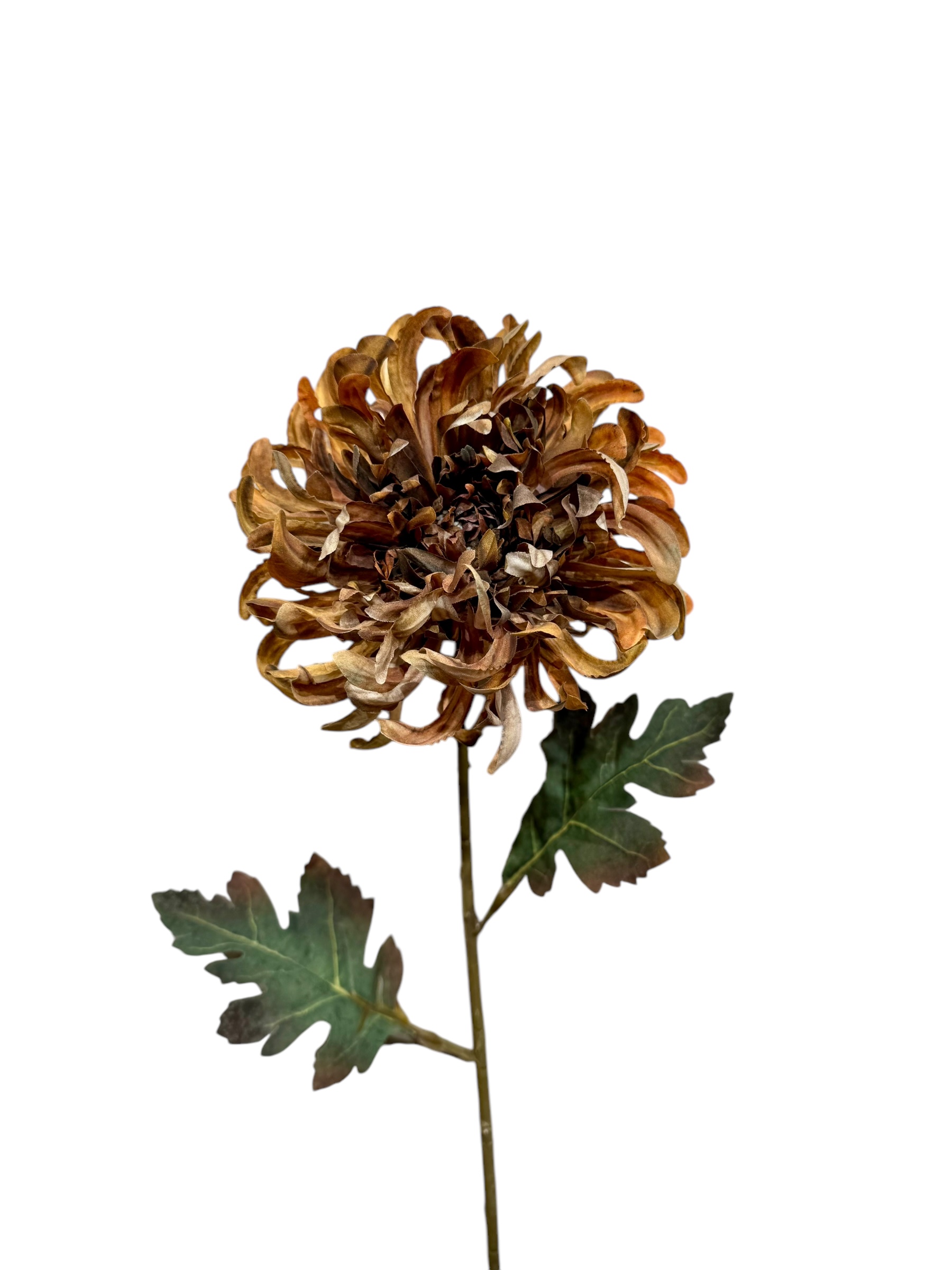 Chrysant spray 68 cm brown