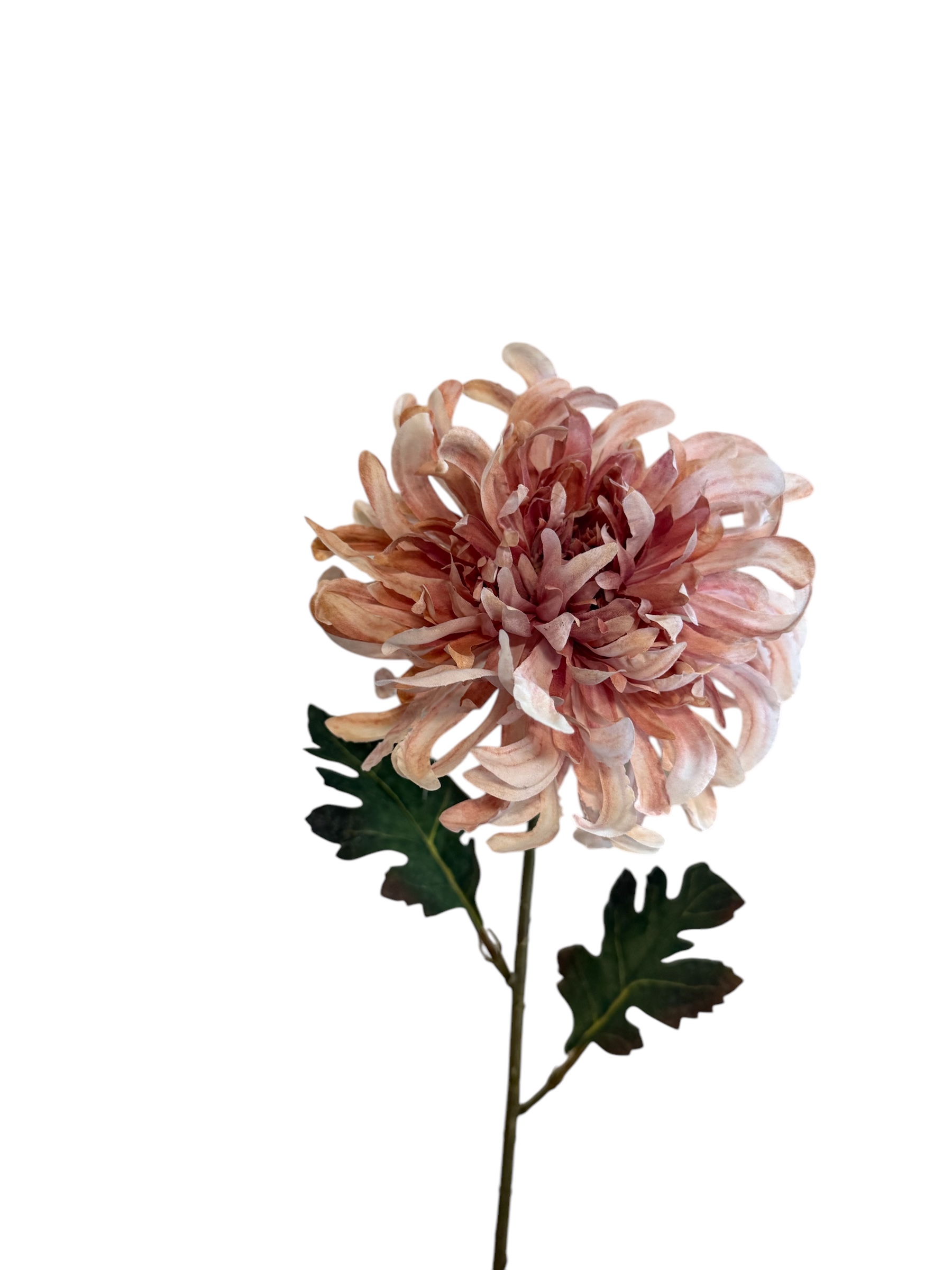Chrysant spray 68 cm amber/pink