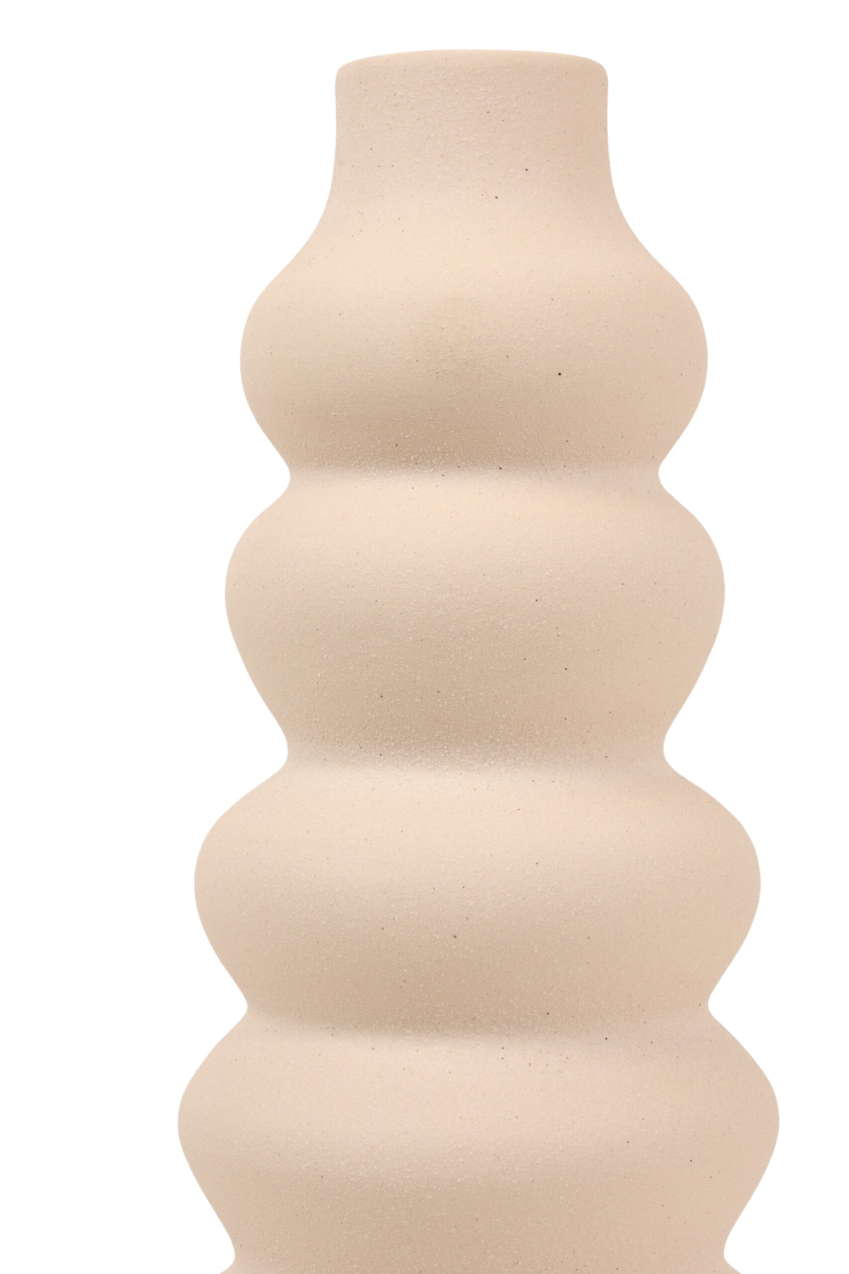 Vaas kreta 17.5 x 17.5 x 52 cm crème, foto 2 van 2