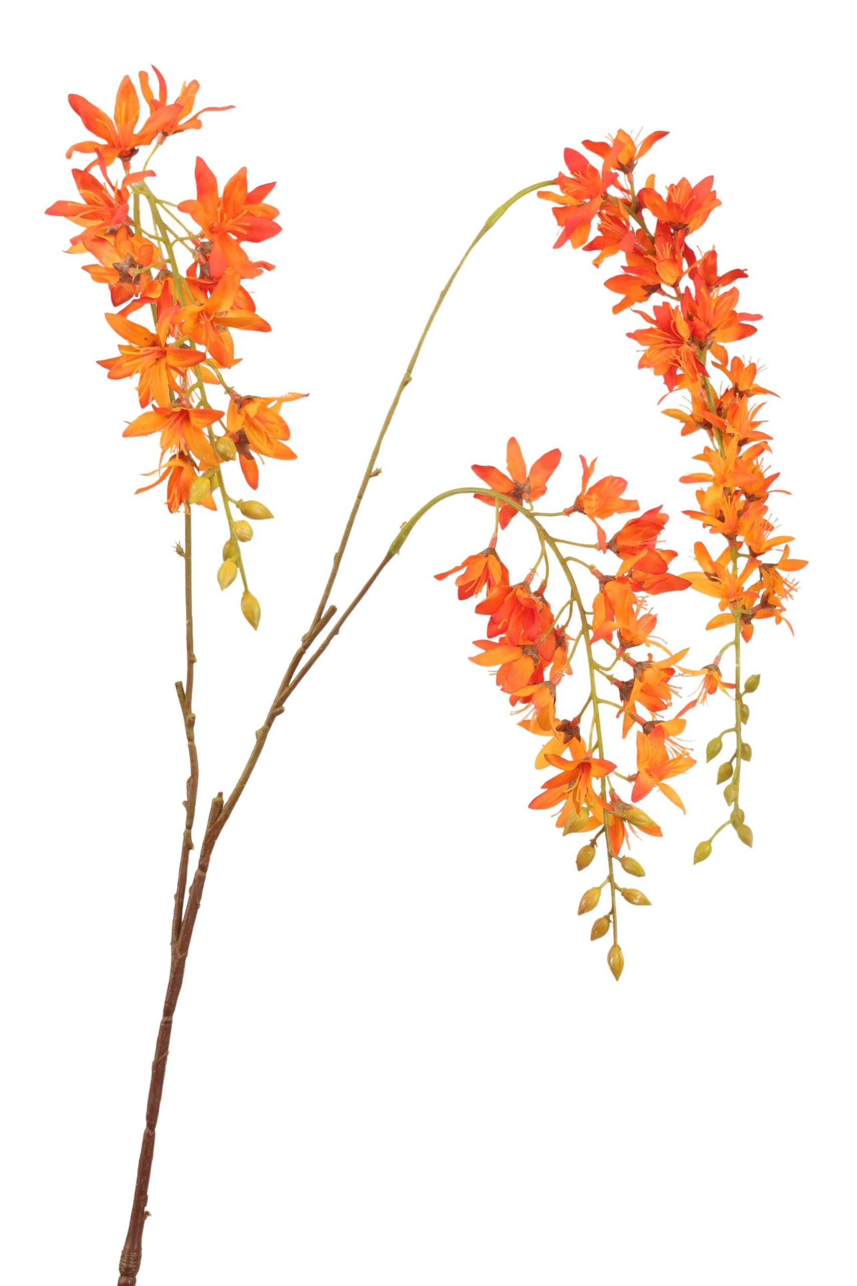 wisteria spray x 3 120 cm orange