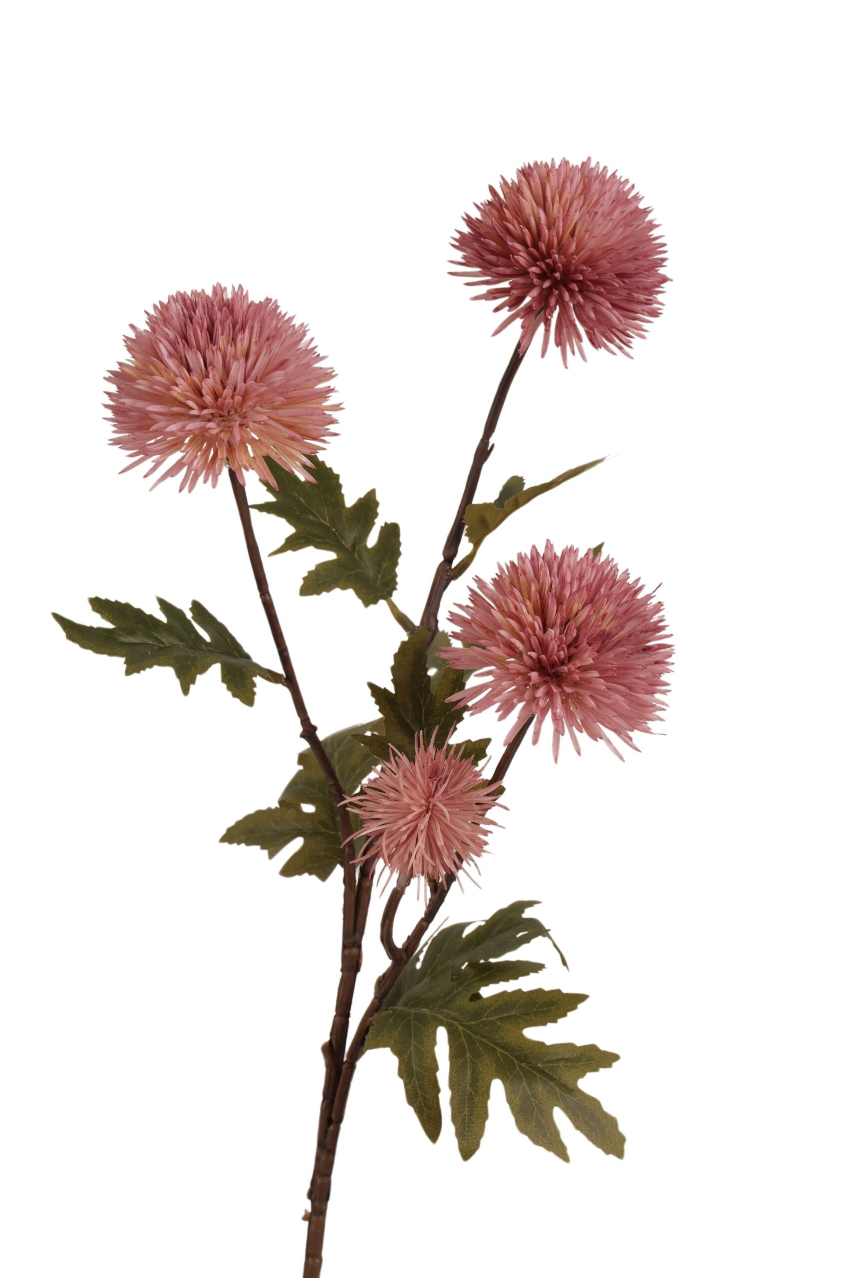 Distel tak x 4 72 cm roze